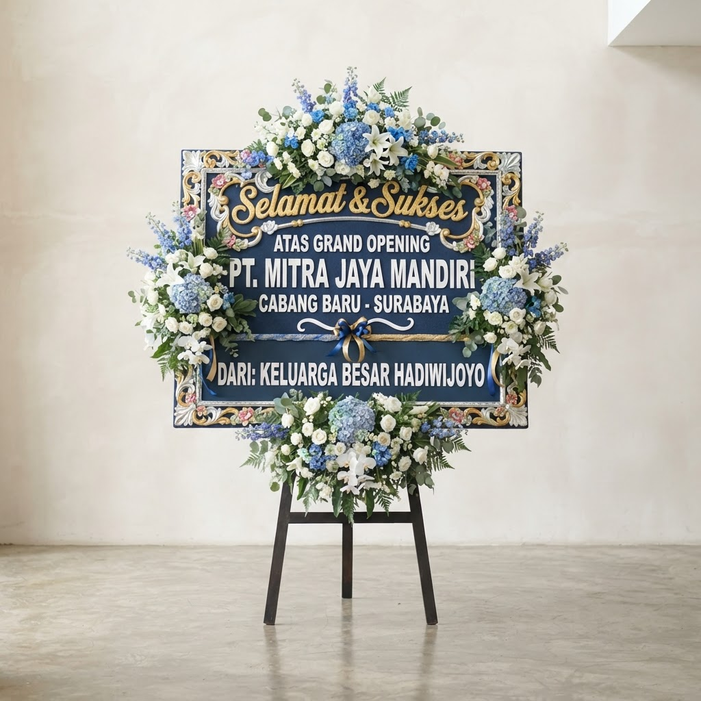 Papan Bunga - Selamat • Duka Cita • Grand Opening
